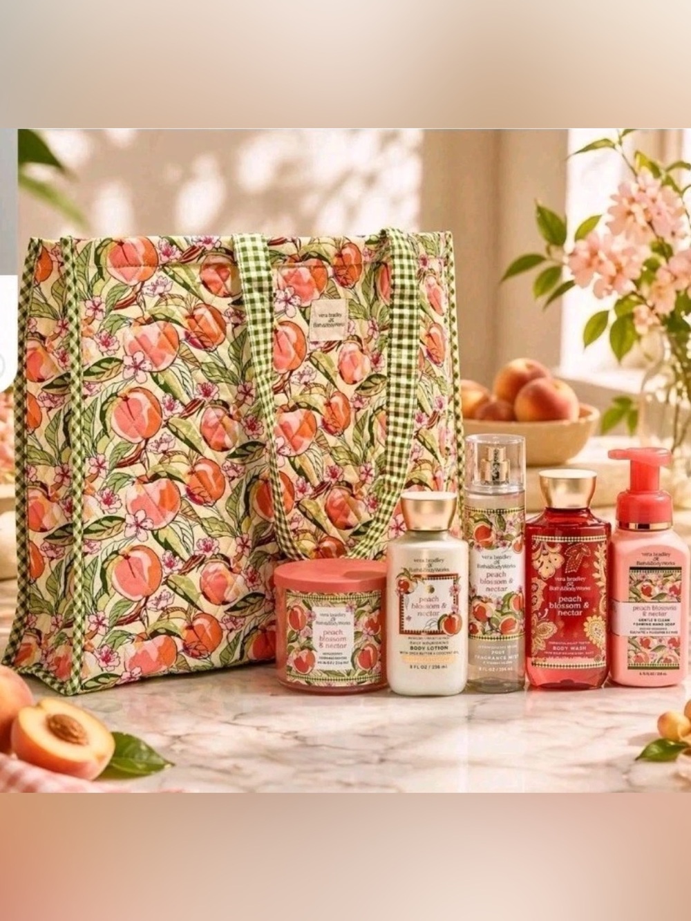 BATH & BODY WORKS VERA BRADLEY LIMITED EDITION COLLECTION  TOTE GIFT SET